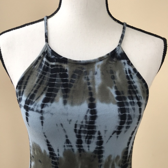 Ecote Tie Dye Bodycon Dress with Lace Up Back - Picture 6 of 11
